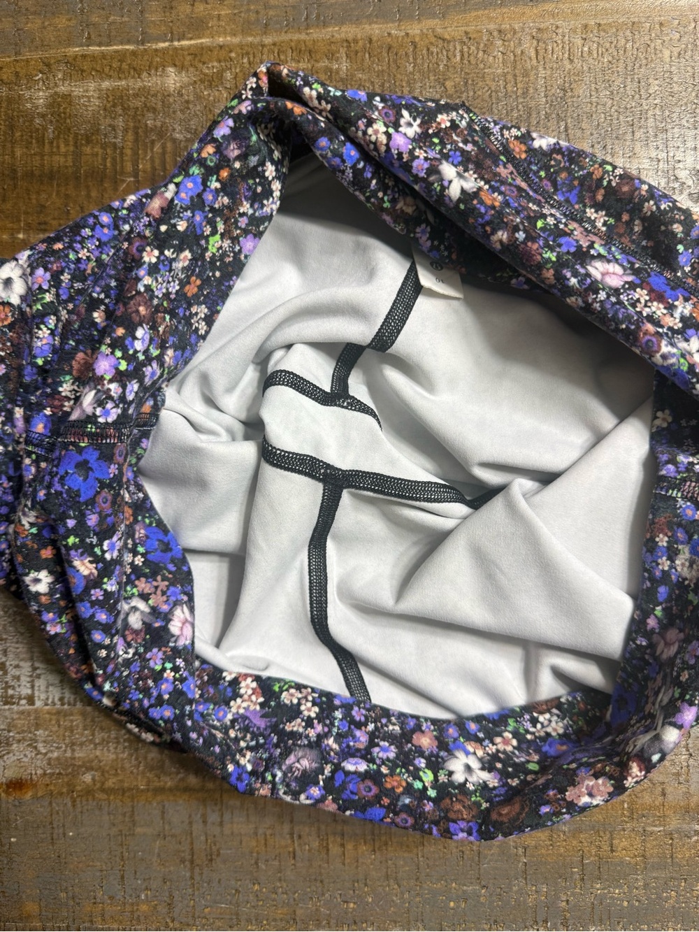 lululemon athletica Black Floral Performance Bike Shorts - Picture 7 of 7
